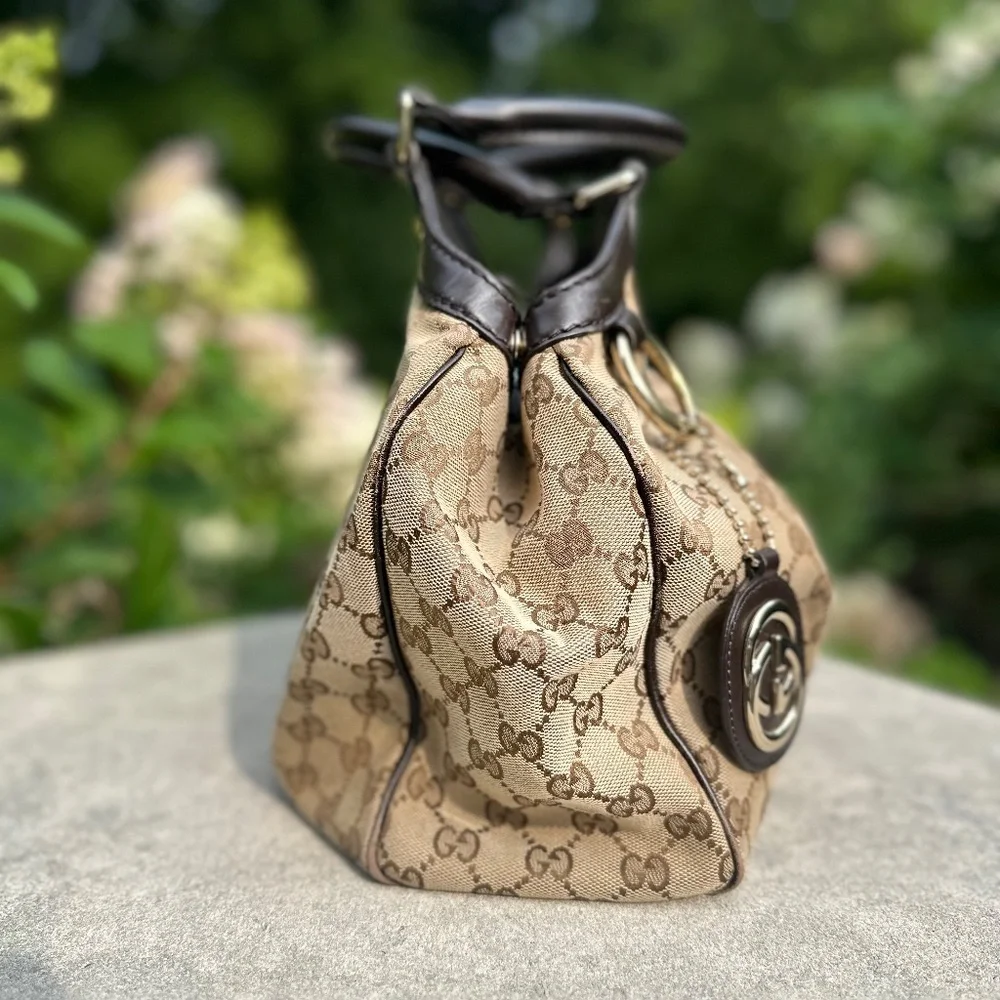 Handbag, Gucci Shoulder Bag Brown - Picture 2 of 7